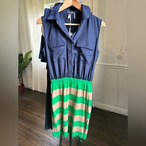 THML Dress - Striped Shirt Dress